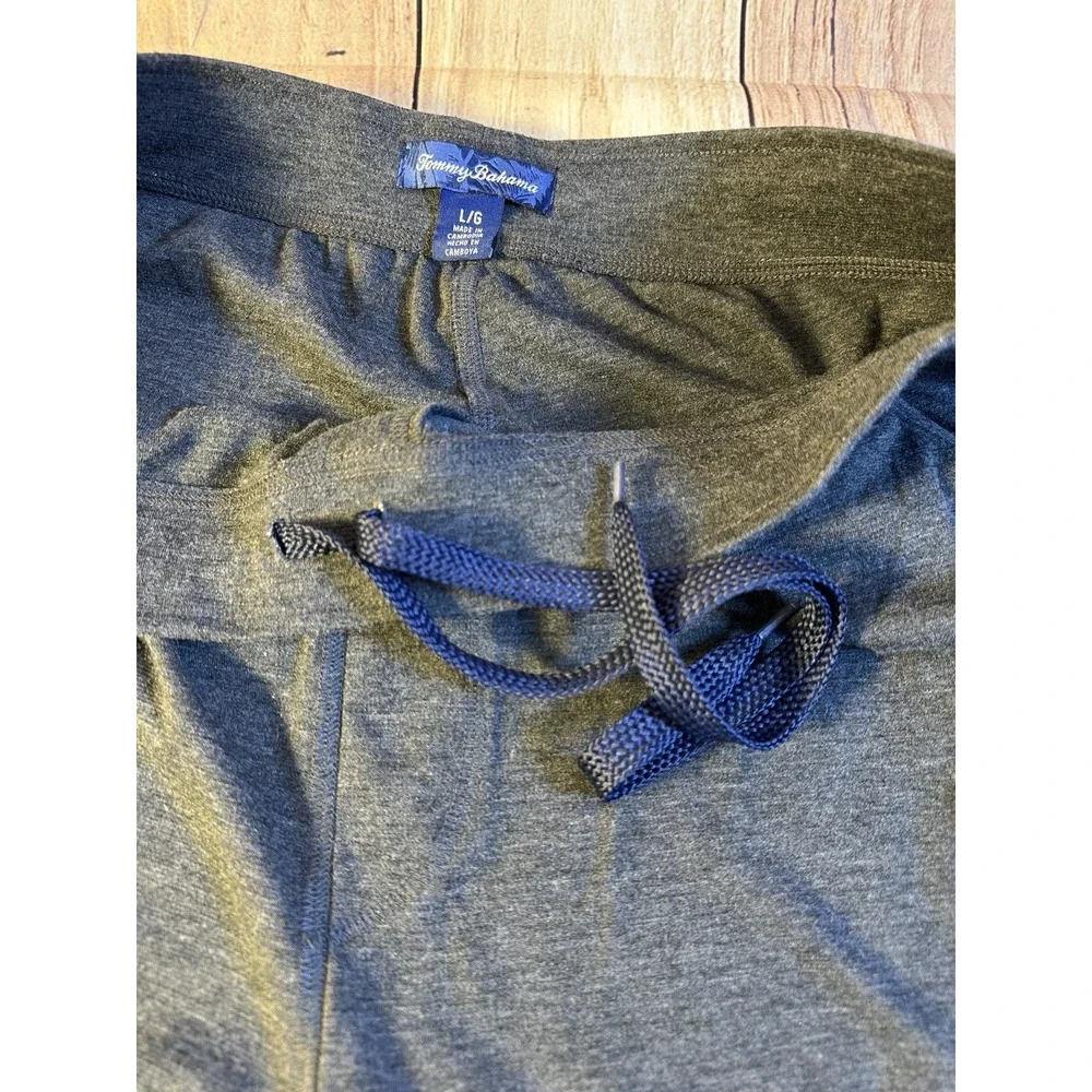 Tommy Bahama Pants Mens Large Sweatpants Gray Jogger‎ Lounge Stretch Drawstring